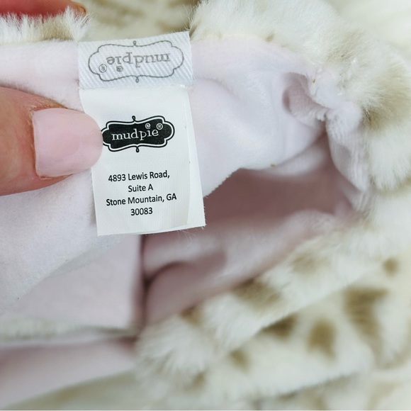 Mudpie Lovie Cheetah Leopard Cat Plush Stuffed Animal Baby Blanket NWOT - Picture 7 of 9